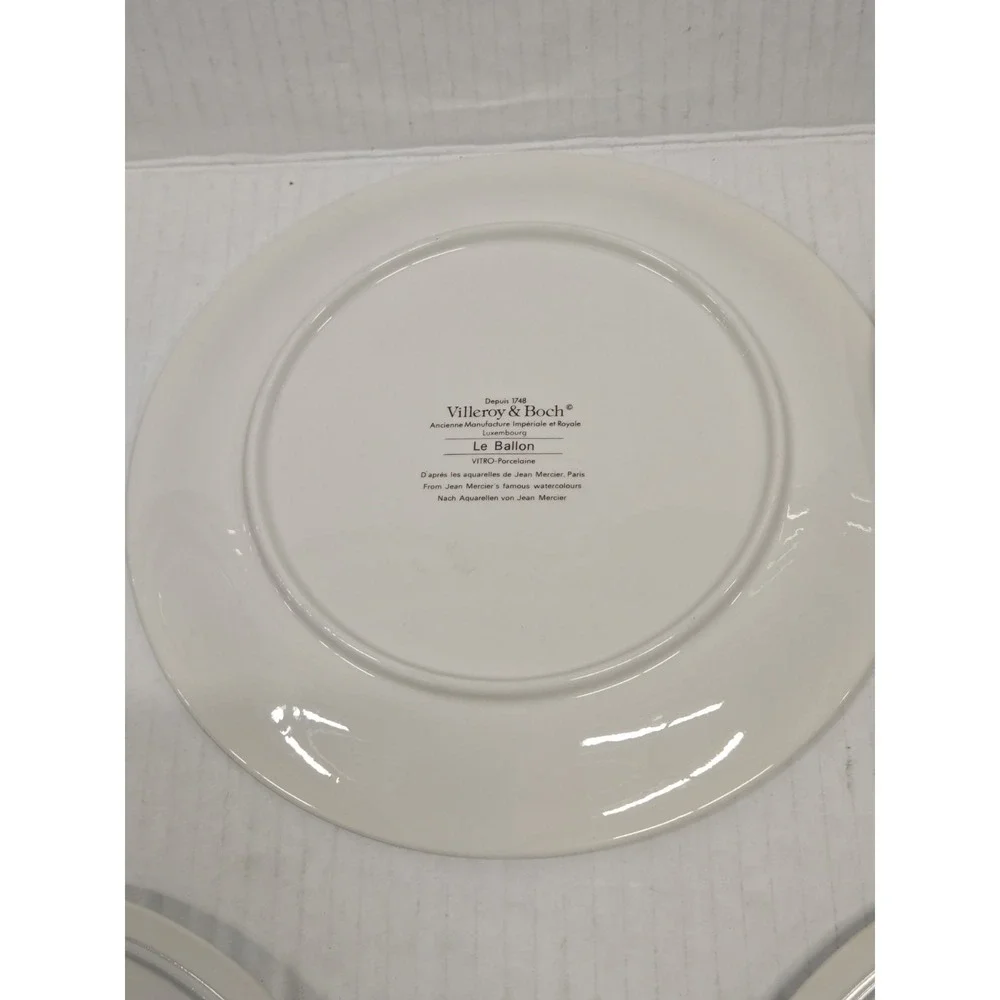 Villeroy & Boch LE BALLON Salad Accent‎ Plates CARNIVAL HOT AIR BALLOON Set of 6